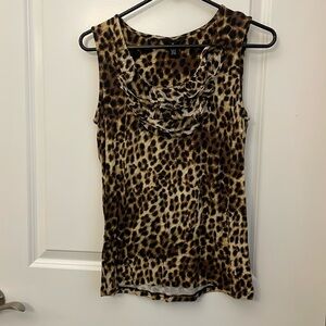 Cute cheetah print tank top